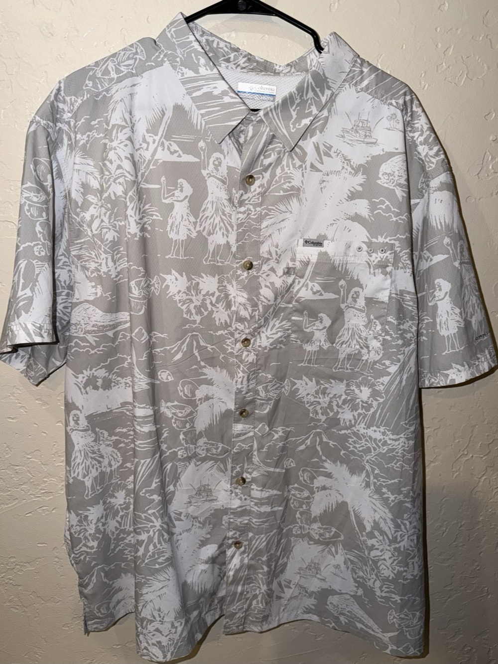 Columbia Men's PFG Super Slack Tide Camp Shirt XXL